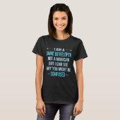 T-shirt Pas un magicien - Développeur de jeu (Devant entier)