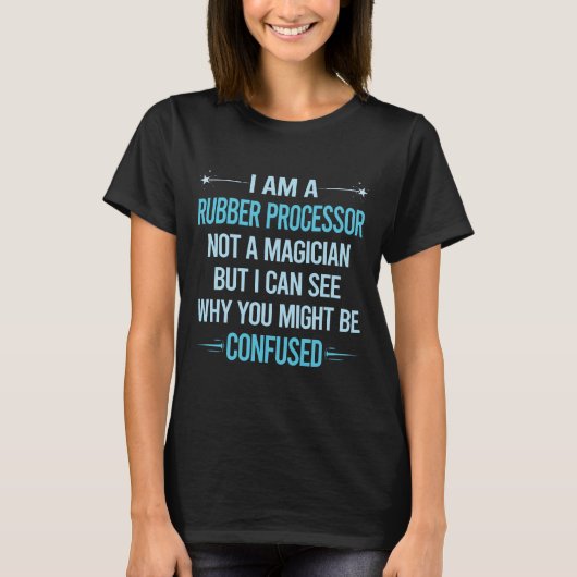 T-shirt Pas un magicien - Processeur de caoutchouc (Devant)