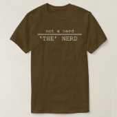 T-shirt pas un nerd le nerd (Design devant)