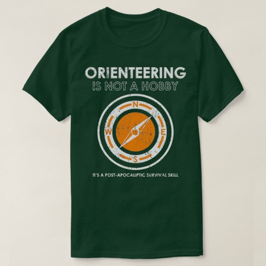 T-shirt Pas un produit d'orientation Hobby Compass (Design devant)