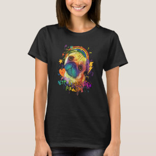 T-shirt Pas un Pugson de matin Humour Pug Chien Bulldog Né