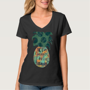 T-shirt Pas Un Swinger J'Aime Juste Les Ananas Été