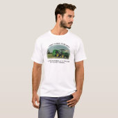 T-shirt Pas un tracteur s'il n'est pas vert (Devant entier)