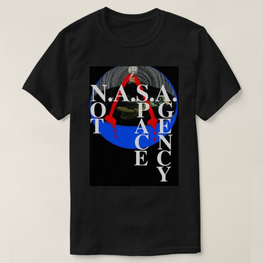 T-shirt Pas une agence spatiale (Design devant)