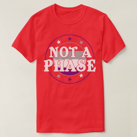 T-shirt Pas une phase drôle Ace Pride Asexué (Design devant)