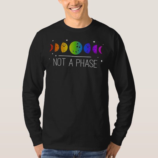 T-shirt Pas Une Phase Moon Phases Pride Lgbt (Devant)
