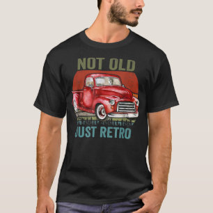 T-shirt Pas Vieux Juste Rétro Vintage Vieux Pickup Carré C