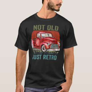 T-shirt Pas Vieux Juste Rétro Vintage Vieux Pickup Carré C