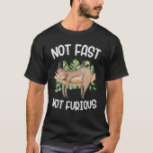 T-shirt Pas Vite Pas Furieux Sloth (Devant)