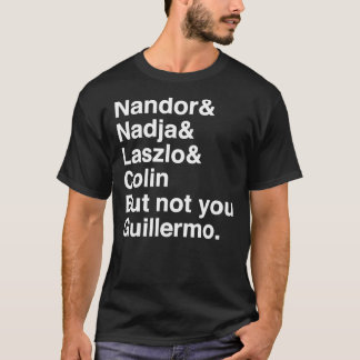 T-shirt Pas vous Guillermo - Black on Dark Shirt Essentiel