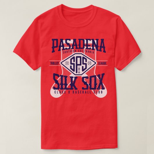 T-shirt Pasadena Sox en soie (Design devant)