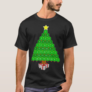 T-shirt Pascales Triangle Math Arbre de Noël 