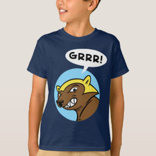 T-shirt Passage "GRRR de cerfs !" Pièce en t : Bleu