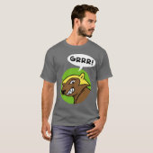 T-shirt Passage "GRRR de cerfs !" Pièce en t : Vert (Devant entier)
