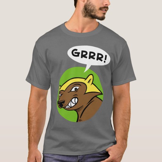 T-shirt Passage "GRRR de cerfs !" Pièce en t : Vert (Devant)