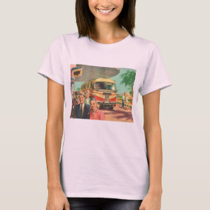 T-shirt Passagers vintage en vacances à la gare routière