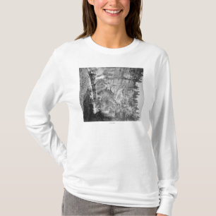 T-shirt Passages de train par le canyon d'élans près