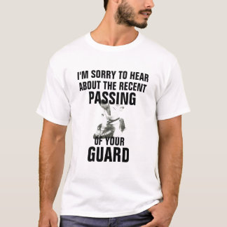 T-shirt Passant à garde la chemise drôle de jitsu de BJJ