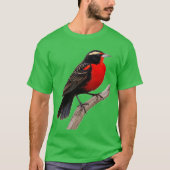 T-shirt Pássaro peito-vermelho-grande (Sturnella defilipp) (Devant)