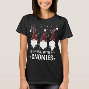 T-shirt Passe Avec Mes Gnomies Père Noël Gnome Christmas P