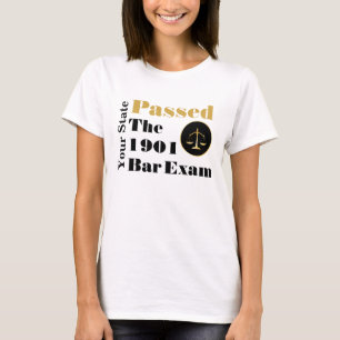 T-shirt Passé l'examen à la barre (Personnaliser, état et 