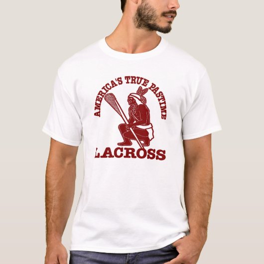 T-shirt Passe-temps blanc de Lacross Etats-Unis (Devant)