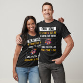T-shirt Passe-temps inoffensif couture patchwork quilteur (Unisexe)