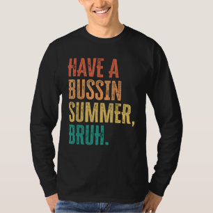T-shirt Passe Un Super Été Frérot Dernier Jour d'École En
