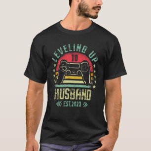 T-shirt Passer au mari 2023 Bachelor à niveau Soirée de cé