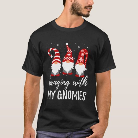 T-shirt Passer du temps avec mes gnomes (Devant)