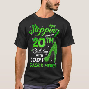 T-shirt Passez à mon 20e anniversaire avec Dieu grâce et M