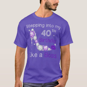 T-shirt Passez à mon 40e anniversaire comme un patron Drôl