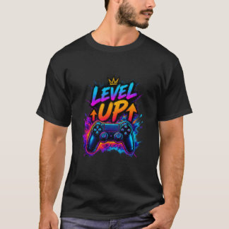 T-shirt Passez au niveau supérieur – Typographie audacieus