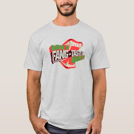 T-shirt Passez une soirée fang-tastic Halloween Vampire Pu (Devant)
