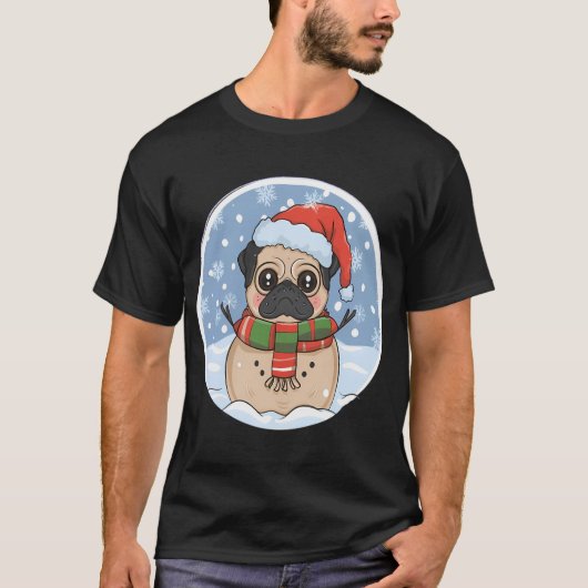T-shirt Passion pour les Pug - pour Pug Devos (Devant)