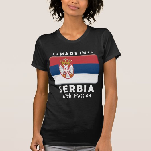 T-shirt Passion W de la Serbie (Devant)