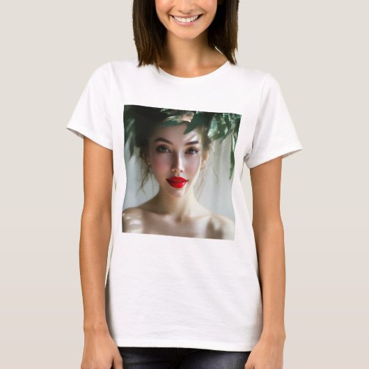 T-shirt Passionate Crimson: Goddess of Dawn Rouge (Devant)