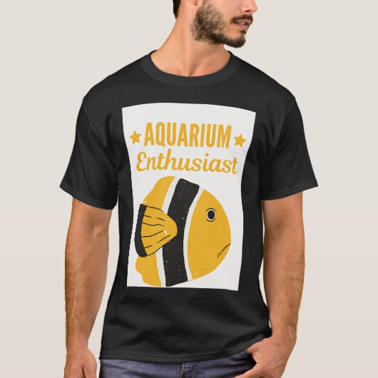 T-shirt Passionné d'aquarium (Devant)