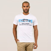 T-shirt passionné de pêche (Devant entier)