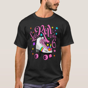 T-shirt Passons au 6e anniversaire de la Unicorn Roller Sk