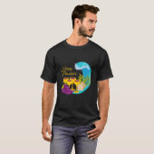 T-shirt Passover 4 Cups With Matzo And Red Sea Wave Passov (Devant entier)
