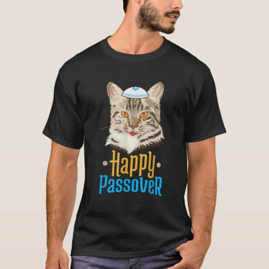 T-shirt Passover Happy Passover Cat Funny Seder Jewish Hol (Devant)