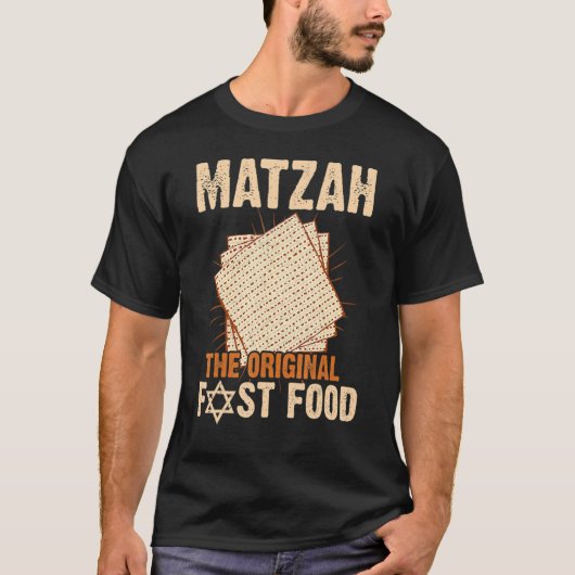 T-shirt Passover Matzah Le Seder Restauration Rapide Origi (Devant)