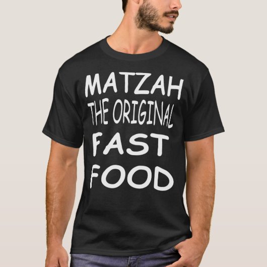T-shirt Passover Matzah L'original Fast Food Seder (Devant)