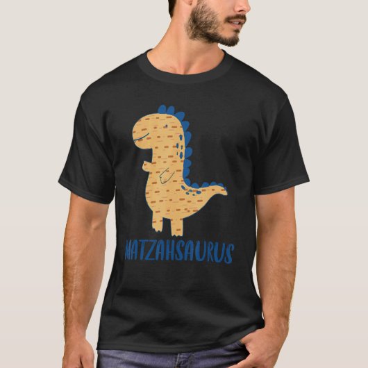 T-shirt Passover Matzahsaurus Dinosaur Matzo Seder Juif (Devant)