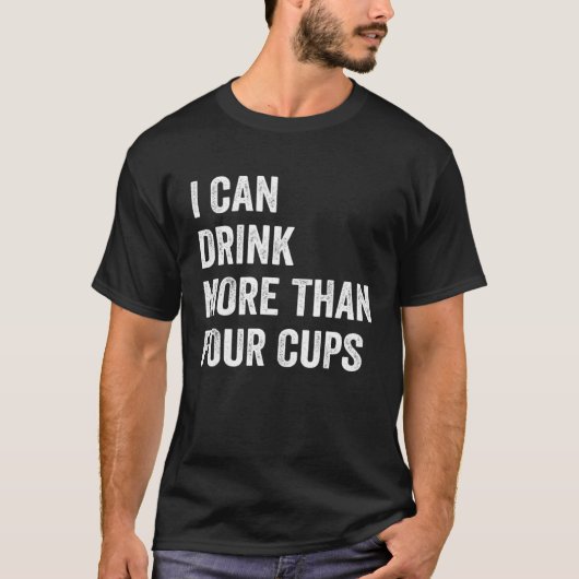 T-shirt Passover Seder I Can Drink More Than Four Cups Win (Devant)