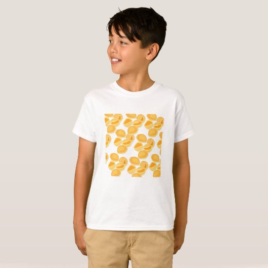 T-shirt Pasta Pattern Pasta Lover Pasta Patterns (Devant entier)