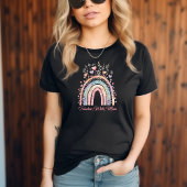 T-shirt Pastel Aquarelle Arc-en-ciel Professeur Femme Mama