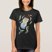 T-shirt Pastel Arc-en-ciel Ne vous souciez pas Bouteille d (Devant)