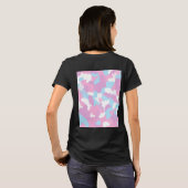 T-shirt Pastel Camouflage Motif d'art Abstrait (Dos entier)